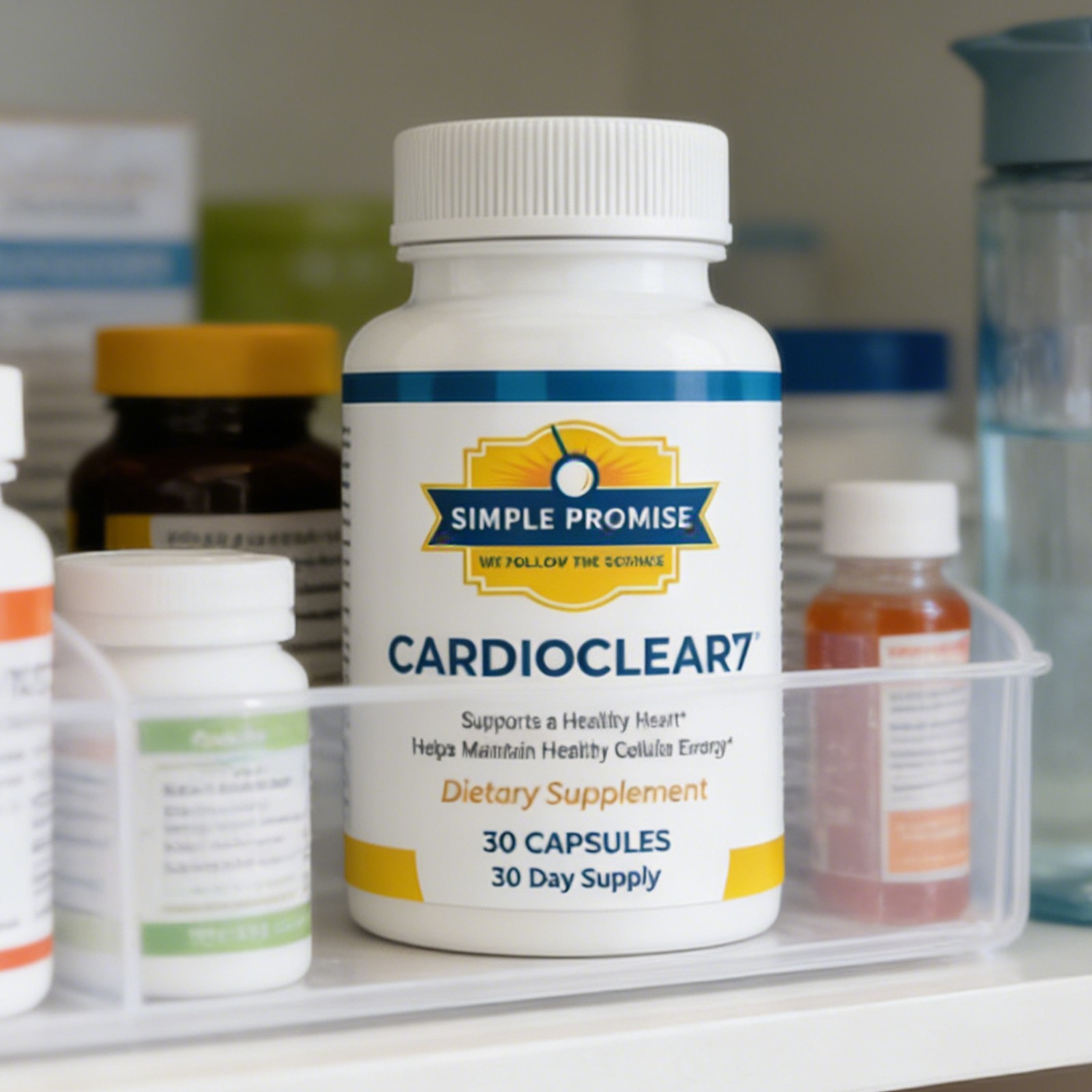Daily CardioClear7 Heart Health , Circulation And Cellular Energy Support * 1 –