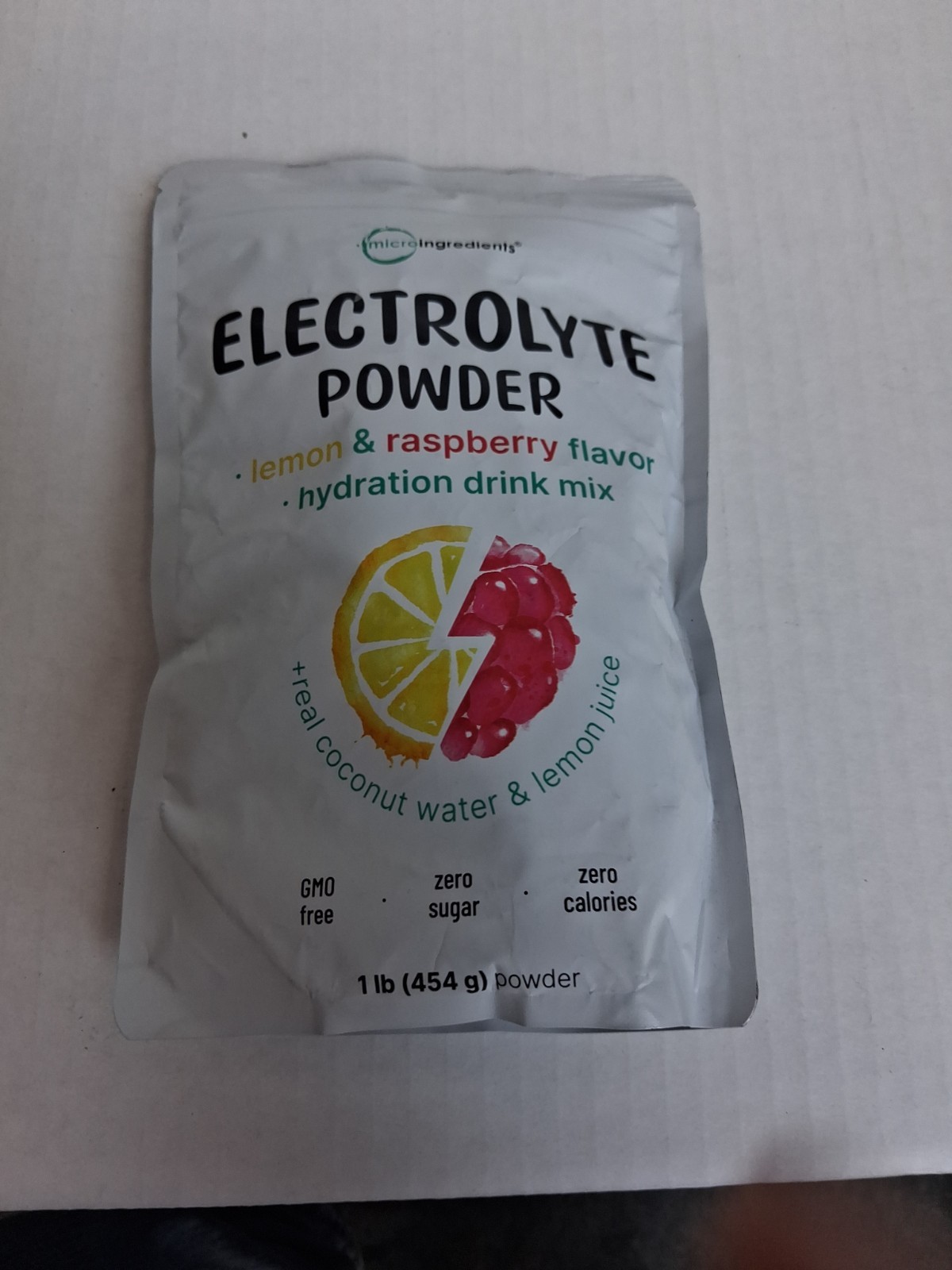 Micro Ingredients Hydration Electrolyte Powder, 1 lb (16 oz) Bag.