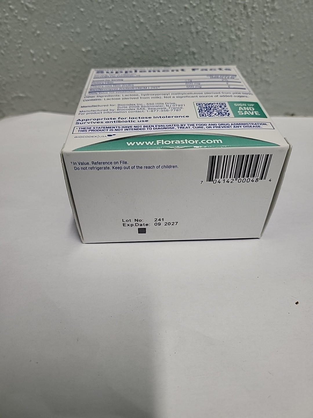NEW Florastor Advanced Pro + Pre Probiotic and Prebiotic 30caps Exp 3or9/2027