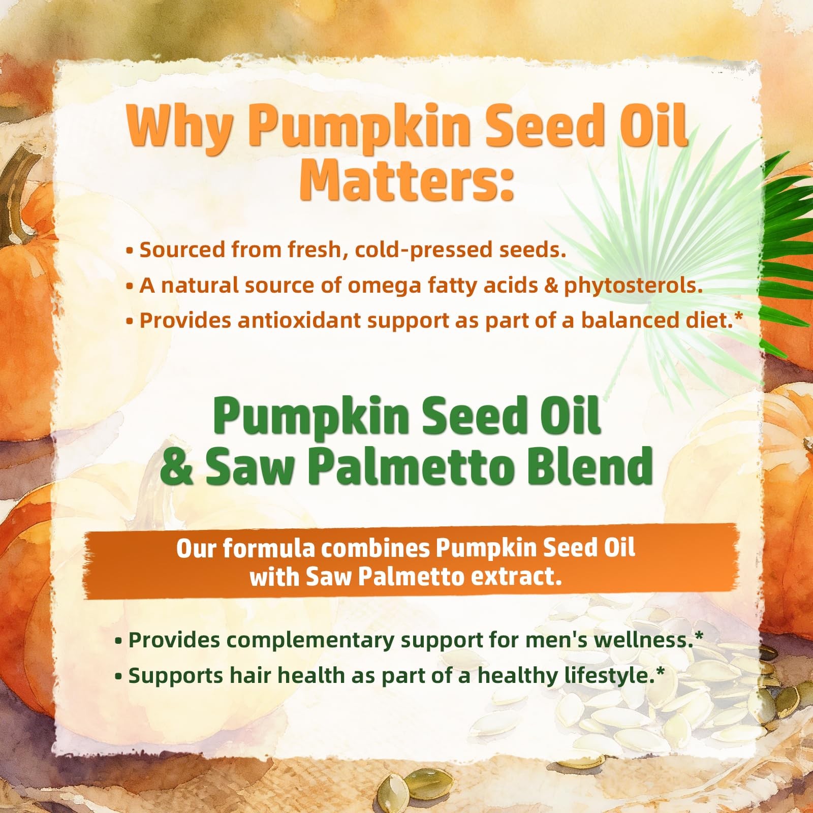 MEENCCD Pumpkin Seed Oil Gummies with Saw Palmetto, Pumpkin Seed Oil for Hair