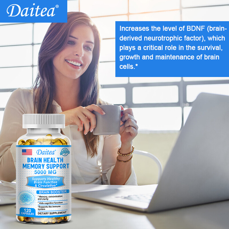 Brain Booster,Supports Brain Health,Boosts Memory,Focus & Cognitive Function