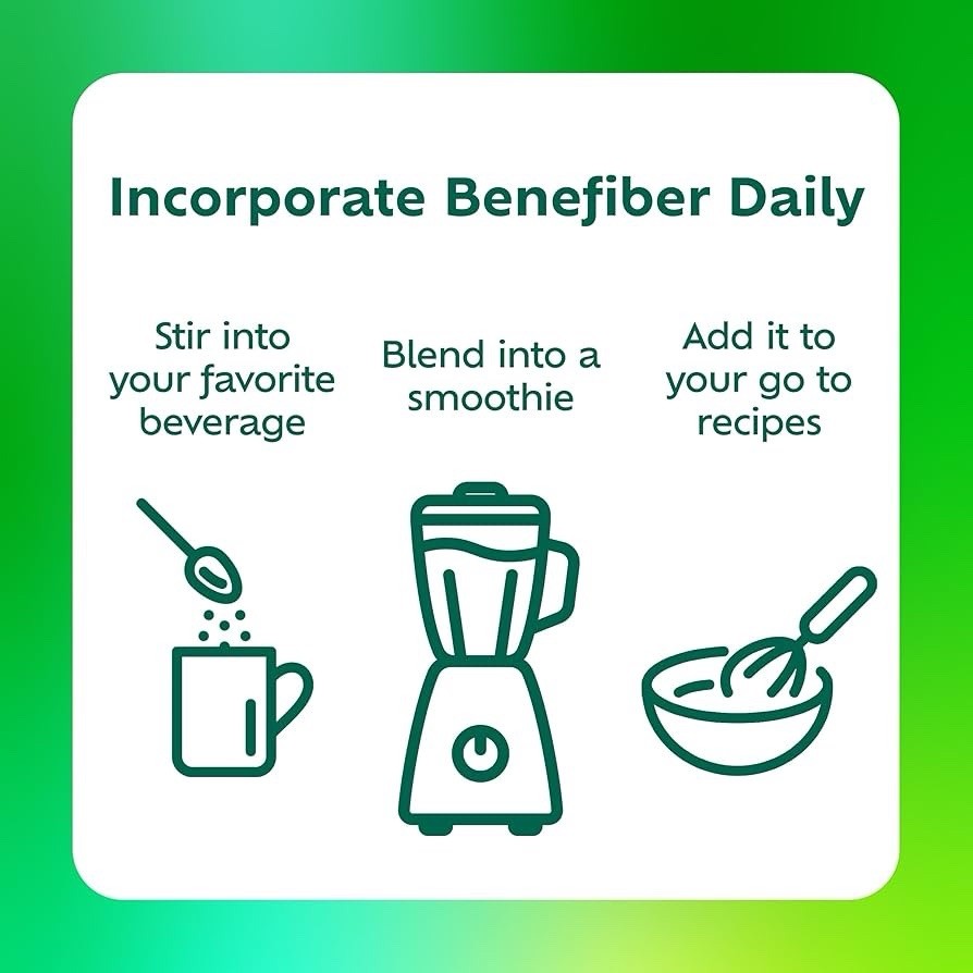 Benefiber Daily Prebiotic Fiber Supplement Powder Unflavored 8.7 oz 62 Servings