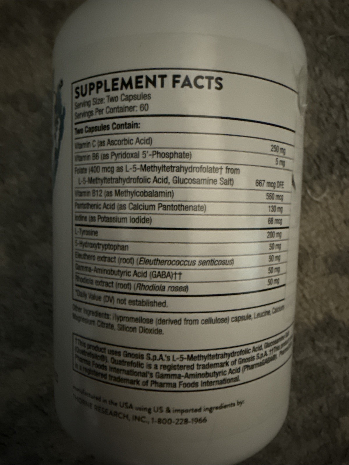 THORNE – Emotion Balance Support, 120 Capsules, Exp 05/2026