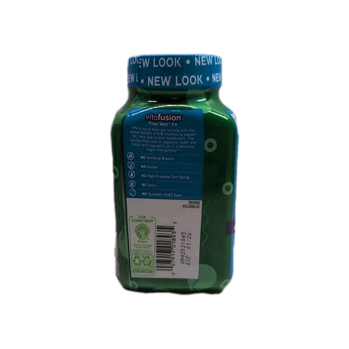 Vitafusion Fiber Well Fit Sugar Free Digestive Health 90 Gummies Exp: 01/2026
