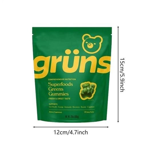 Multivitamin Gruns Vegetable Bears Gummies, Superfood Greens Blends Gummy 120g