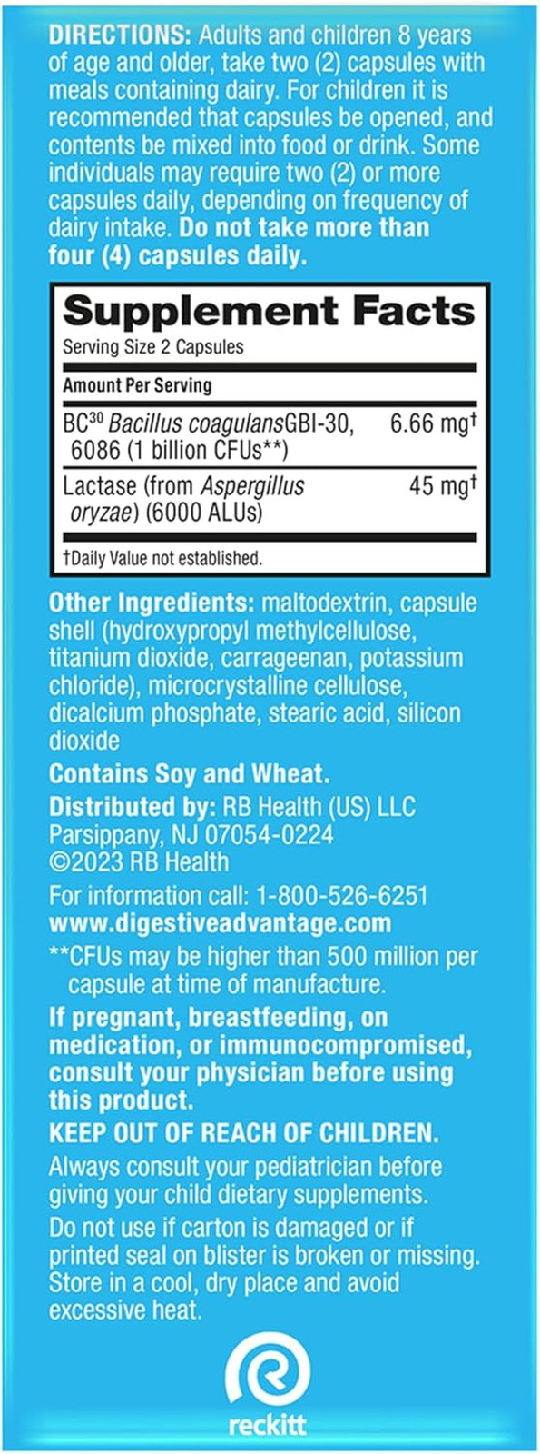 Digestive Advantage Lactose Defense Capsules 96ct Digestive Immune Support