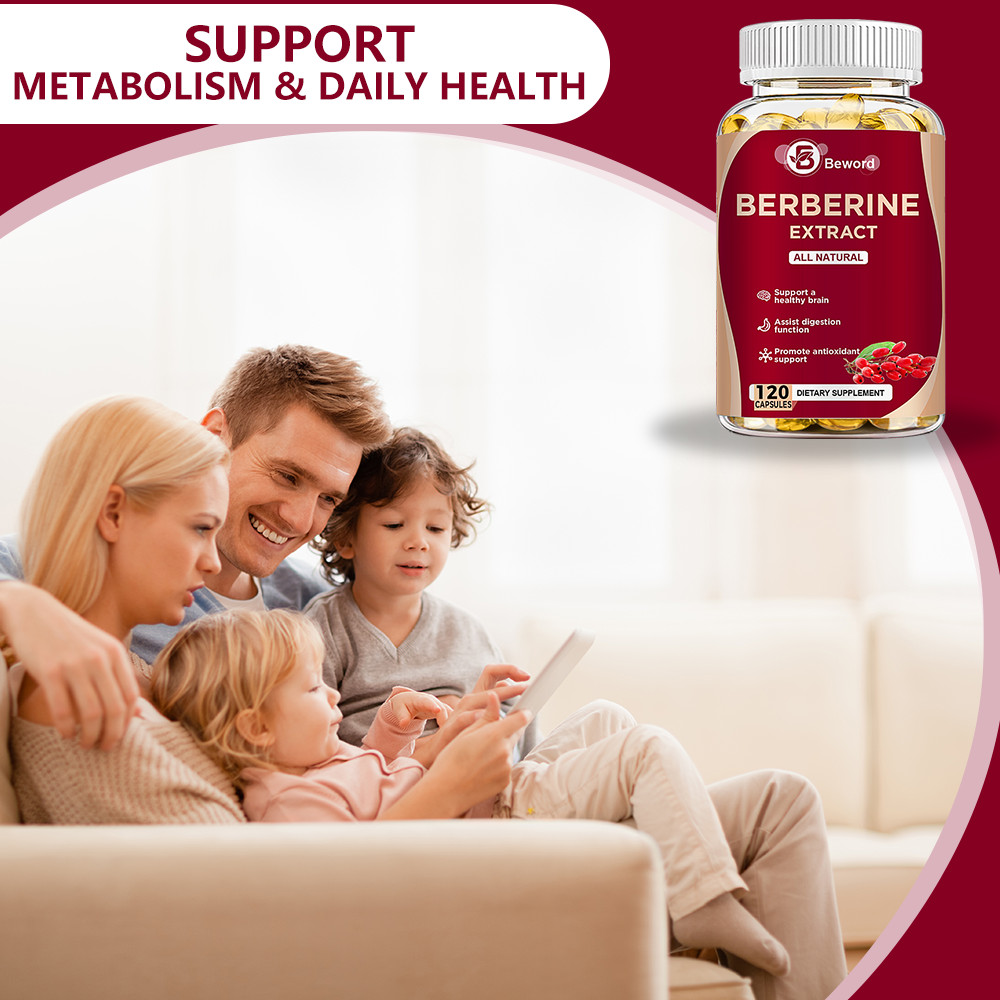 Premium Berberine HCL Extract 1200mg Capsules – Blood Sugar Support 180pills NEW