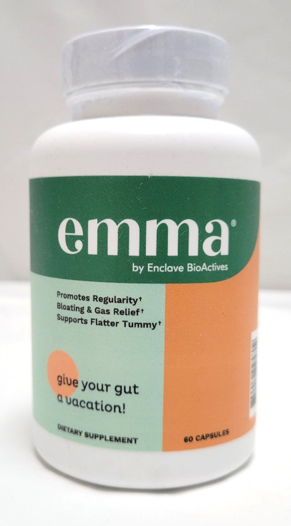 Emma Enclave BioActives Digestive Gut Support Supplement 60 Capsules Exp 5/2027