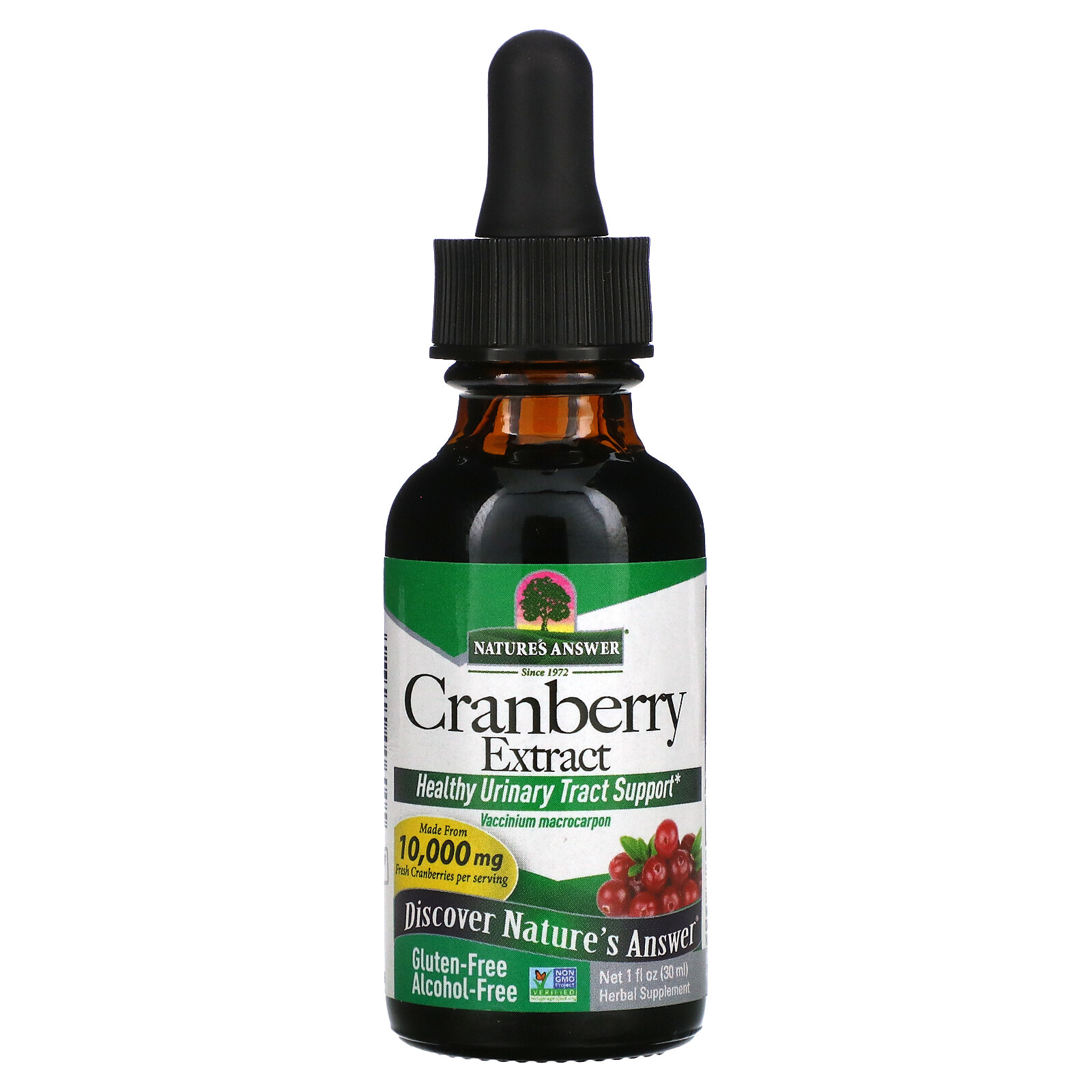 Nature s Answer Cranberry Alcohol-Free 10 000 mg 1 fl oz 30 ml Alcohol-Free,