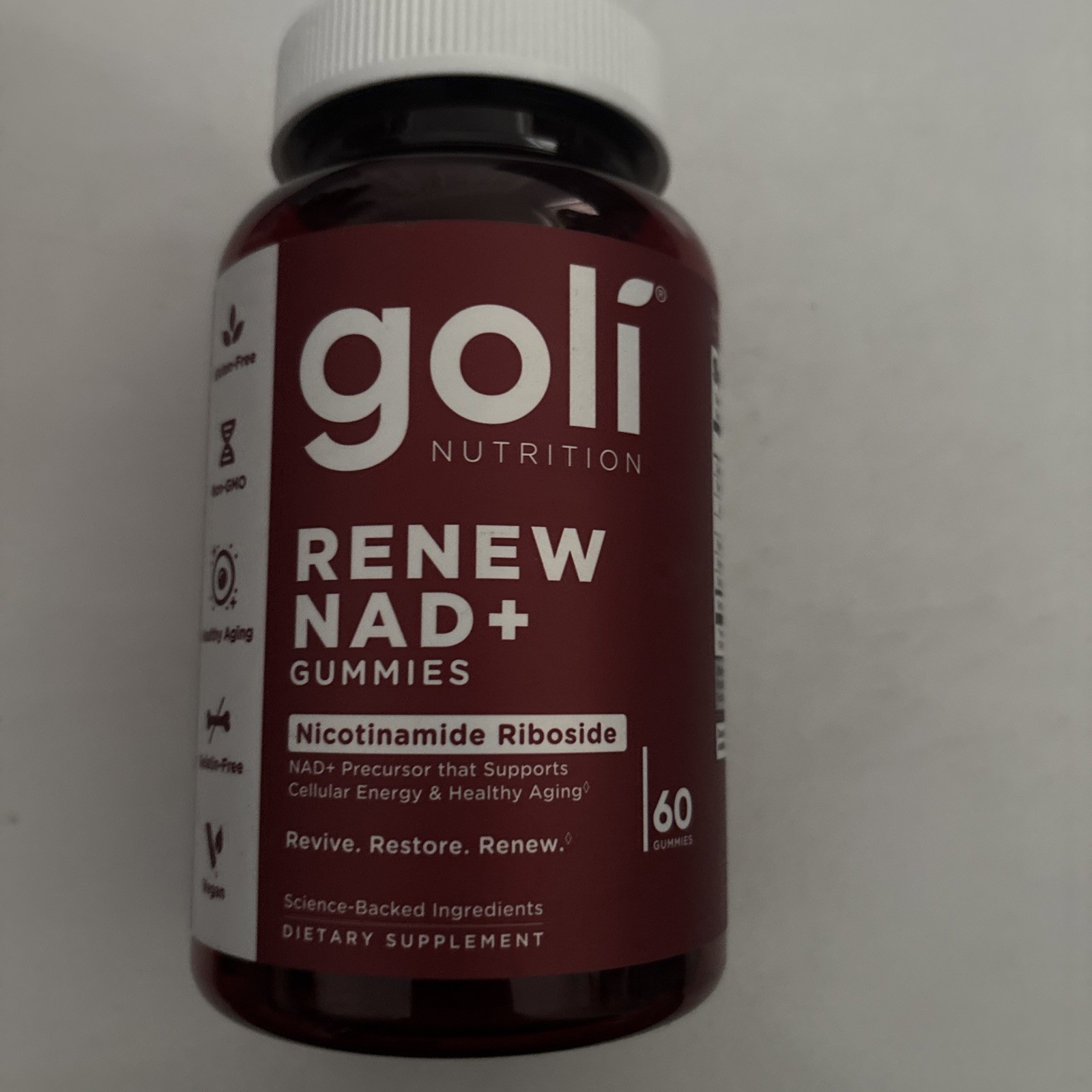 Goli Renew NAD+ 60 Gummies exp 8-2027