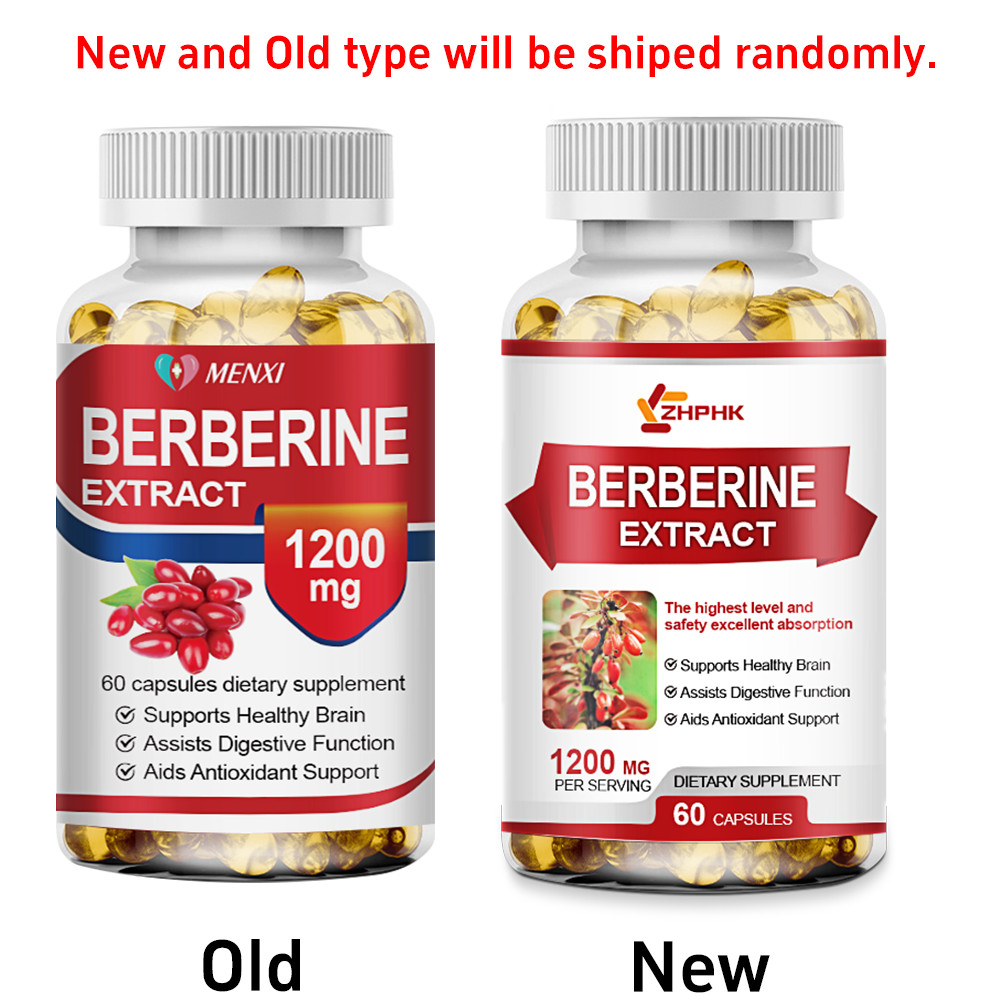 3 Packs Berberine 1200mg High Abosorption For Blood Sugar Immune 3 Months Supply