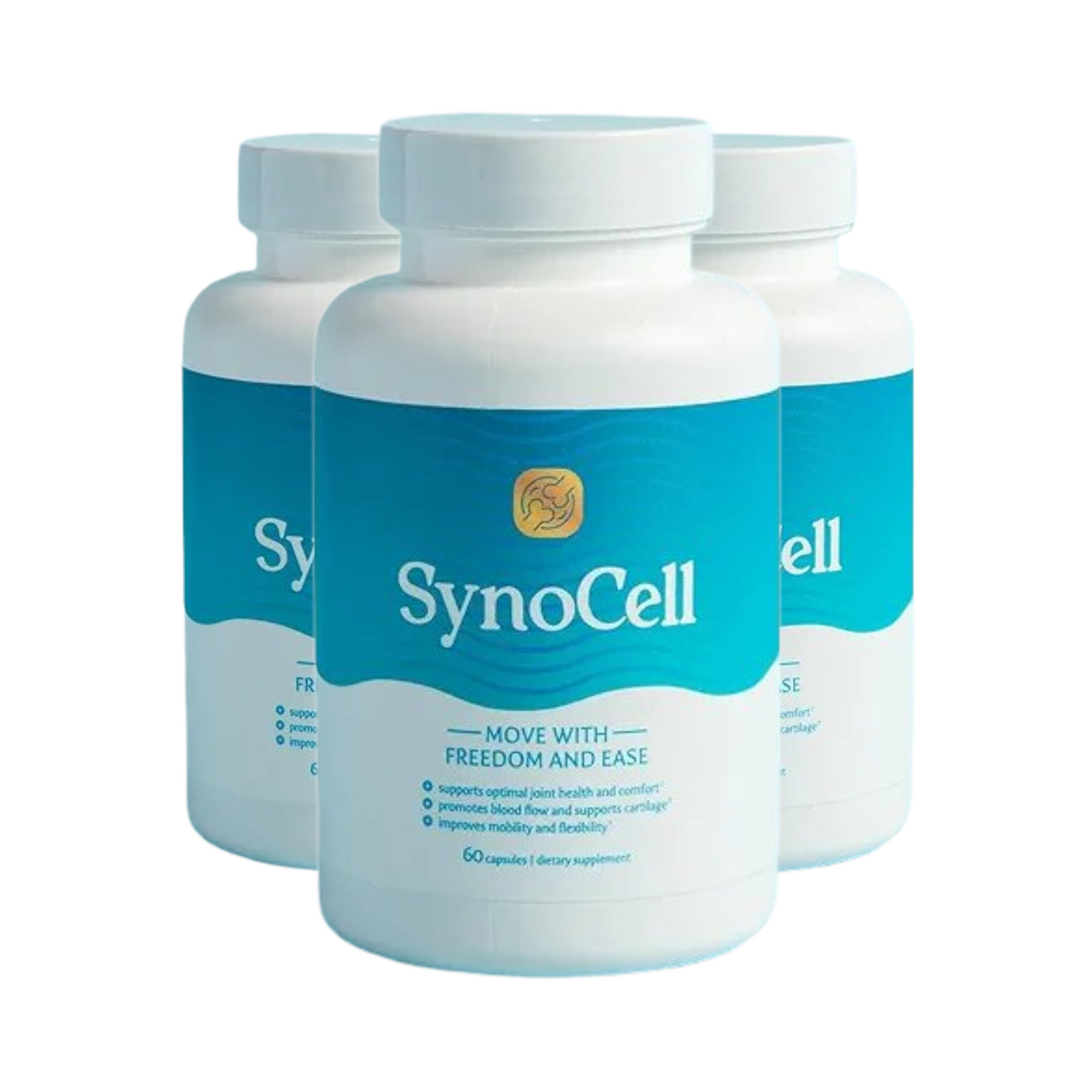 3-Pack Synocell Capsules – Back Neck and Joint Support Complex – 180 Caps