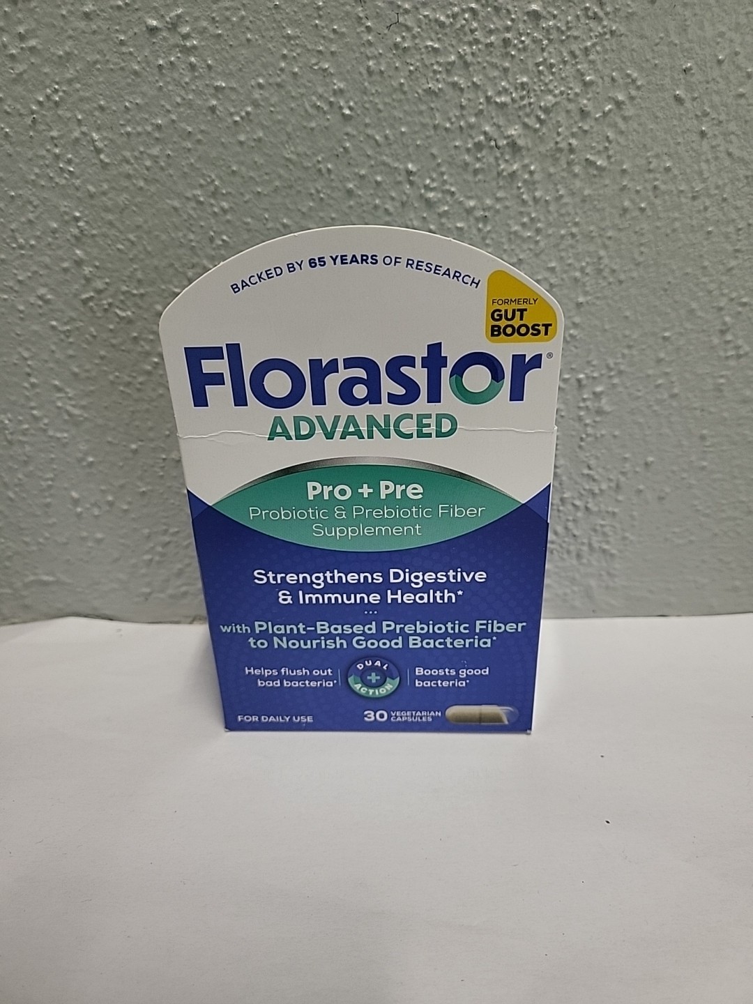 NEW Florastor Advanced Pro + Pre Probiotic and Prebiotic 30caps Exp 3or9/2027