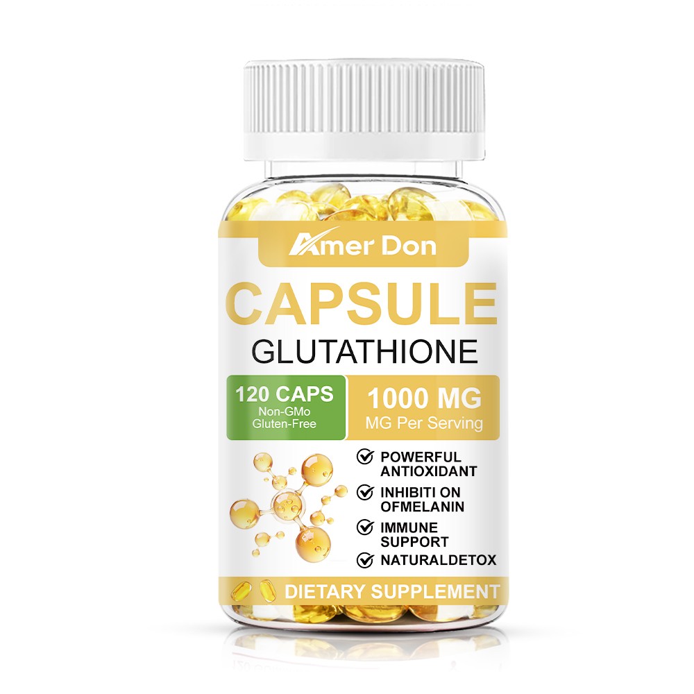 Glutathione 1000mg GSH L-Glutathione Reduced 120 Capsules Antioxidant