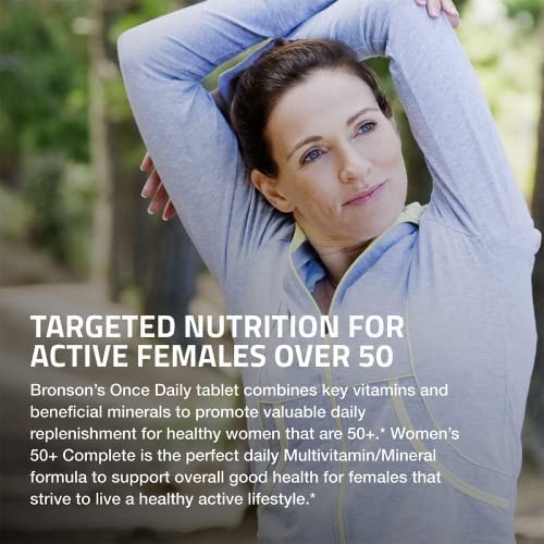 Bronson ONE Daily Women’s 50+ Complete Multivitamin 90 Count (Pack of 1)