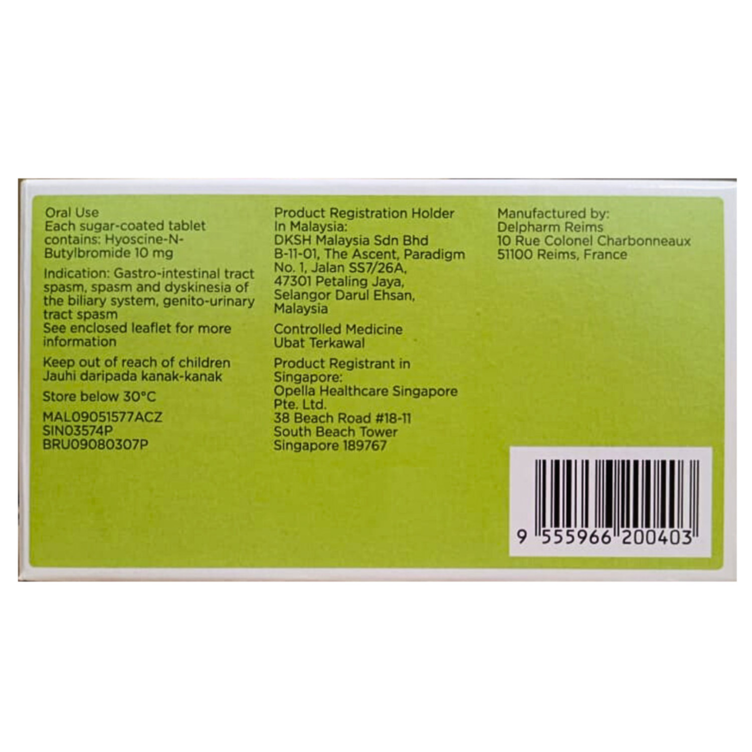 ORIGINAL 100 tablets Stomach Pain Relief Cramps 10mg Exp 12/2027 SHIP From USA