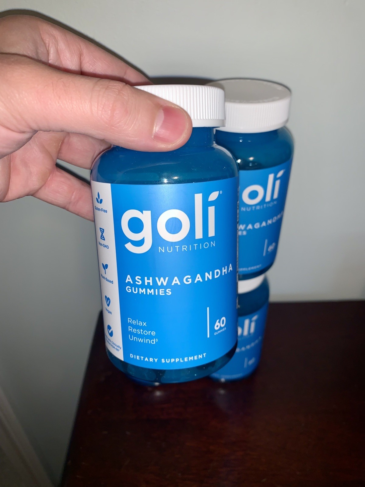 4-Pack Goli Nutrition Ashwagandha & Vitamin D KSM-66 – 240 Gummies – Exp 12/2026