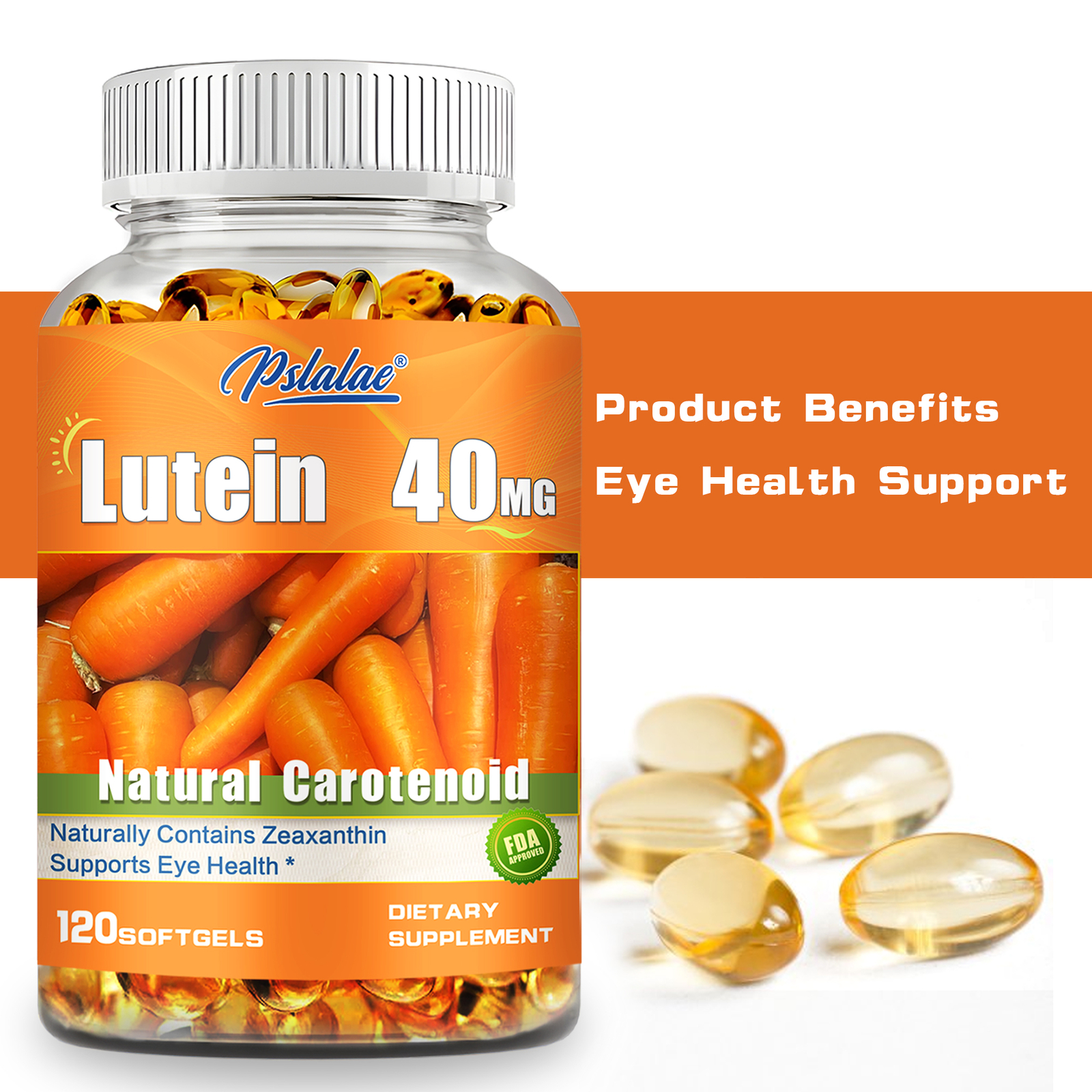 Lutein 40mg – with Zeaxanthin-Eye Health and Visual Function,Relieve Eye Fatigue