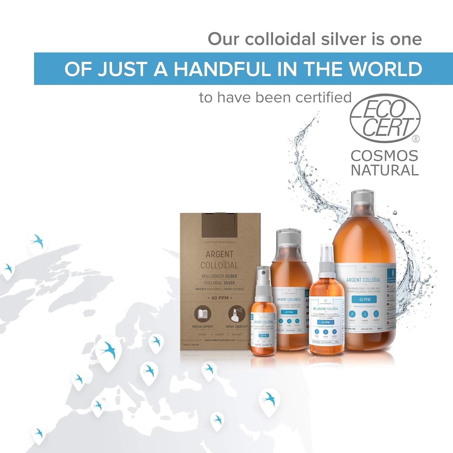 3.4 fl oz Organic Colloidal Silver Spray – Protects, Purifies & Soothes Skin