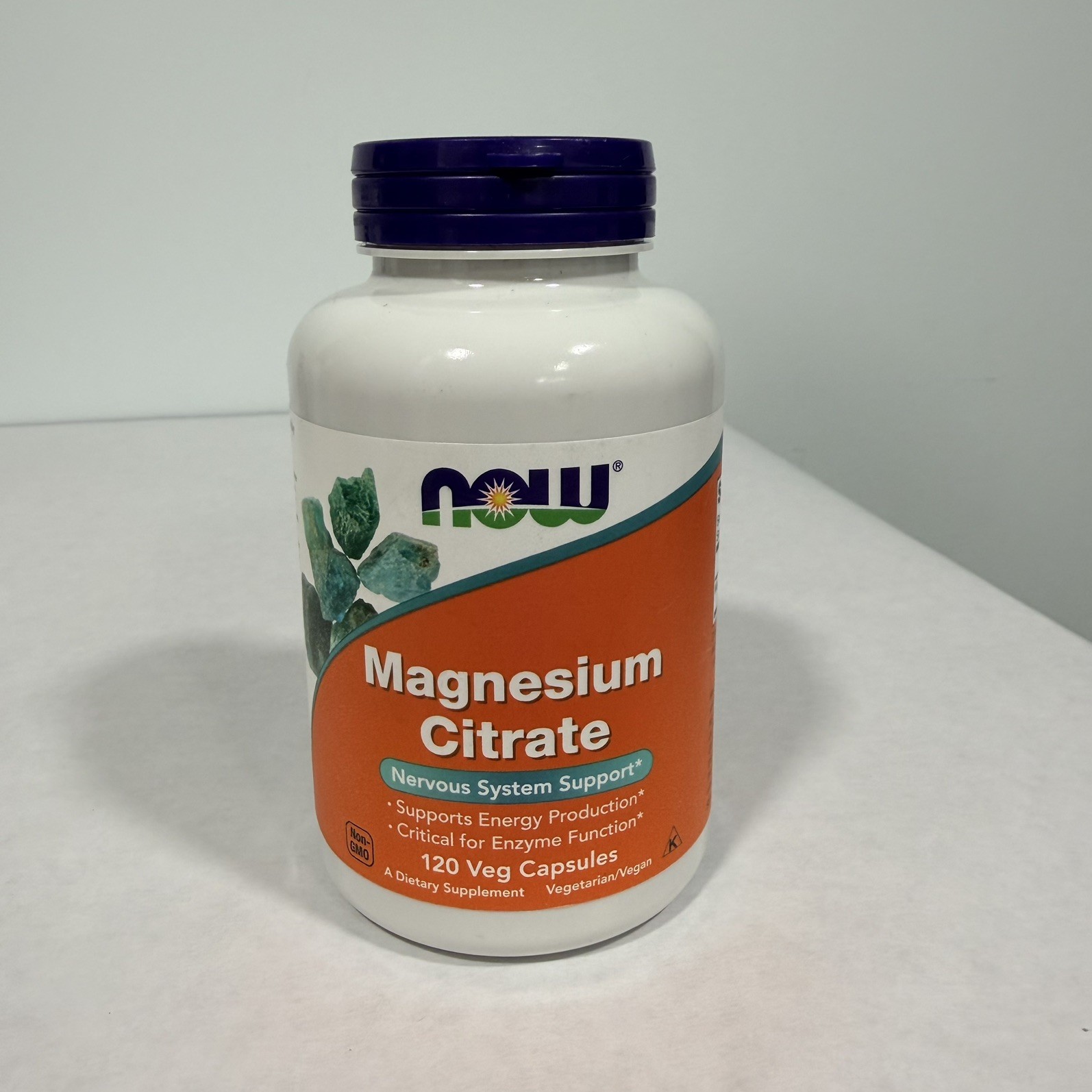 NOW FOODS Magnesium Citrate, Nervous System Support, 200mg 120 Tablets exp 12/29