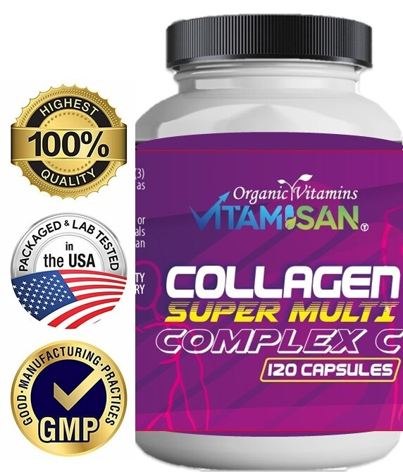 Hydrolized Collagen 1000MG Colageno Hidrolizado with vitamin C 240 CAPSULES