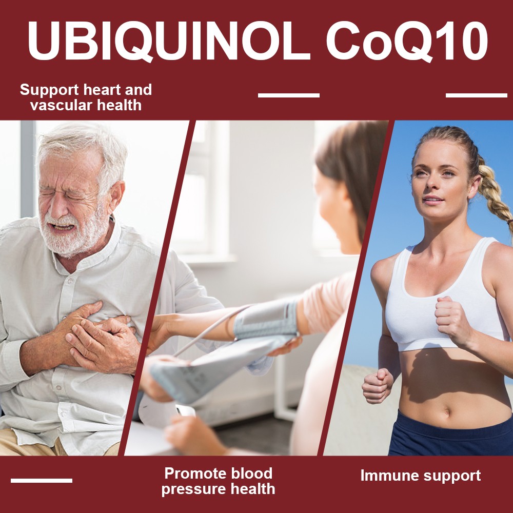 CoQ10 – Co Enzyme Pure Ubiquinone CQ10 Of Coenzyme Q10 300mg 120 Vegan Capsules
