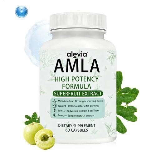 Amla Capsules 1000mg Organic Indian Gooseberry Ayurvedic Alevia Fruit 1-3 pack