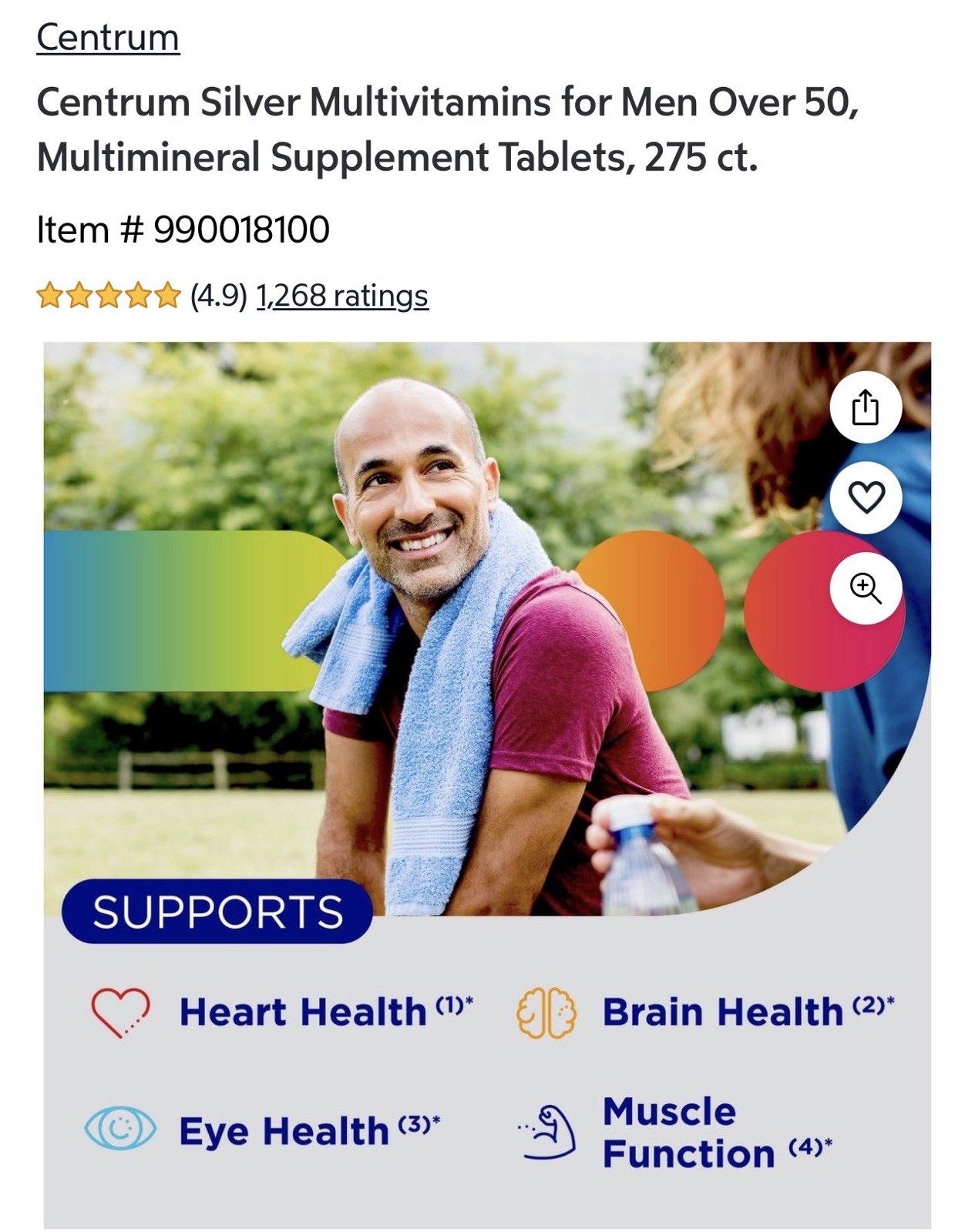 ✳️🔥Centrum Silver Men 50+ Multivitamin, 275 Tablets exp 6/27 Free Shipping!✳️🔥