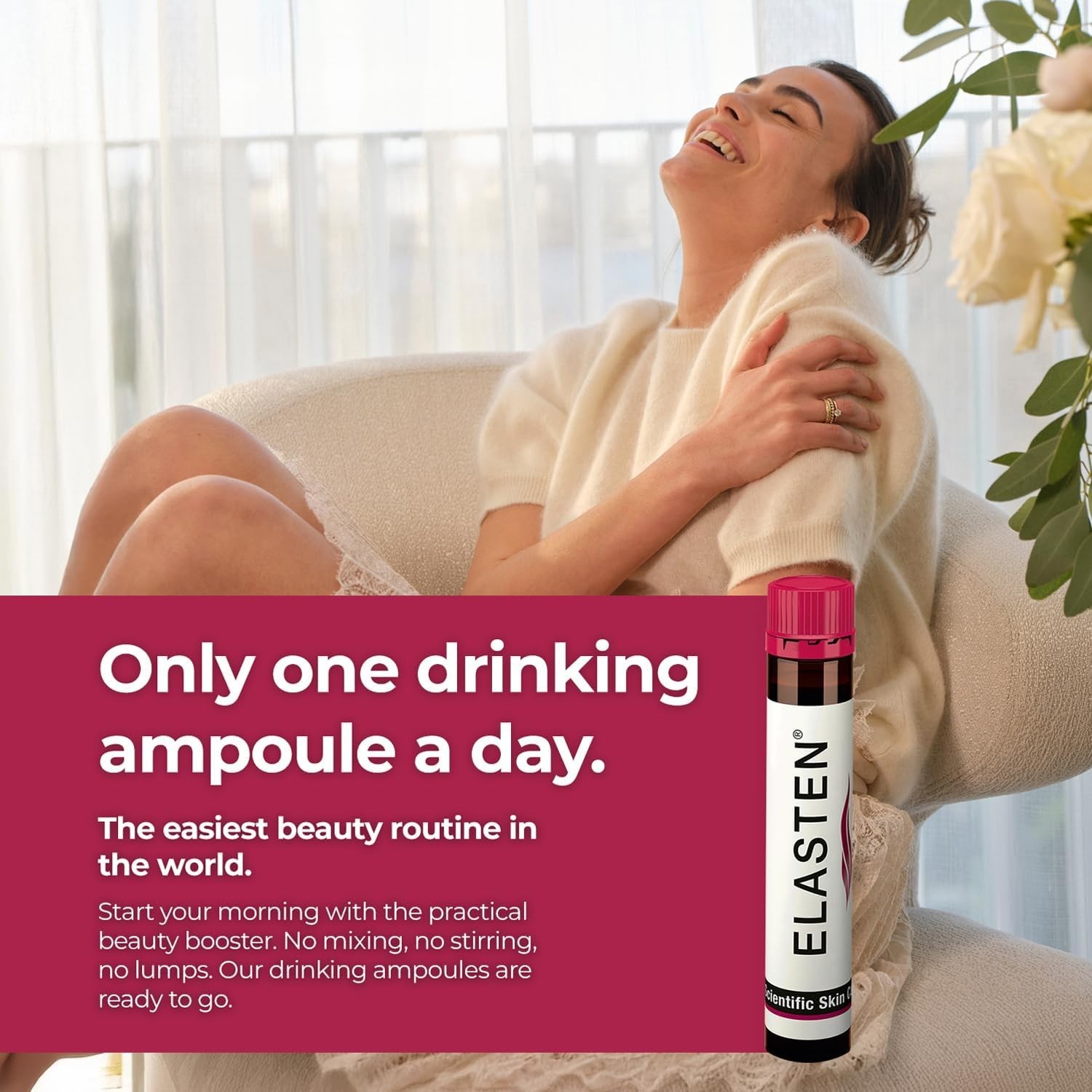 ELASTEN Clinically Tested Collagen Complex for Radiant Skin from Within – Red…