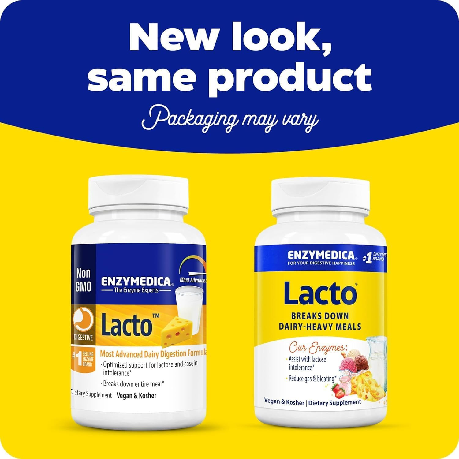 Enzymedica Lacto Max Strength – Dairy Intolerance Digestive Enzymes 30 Capsules