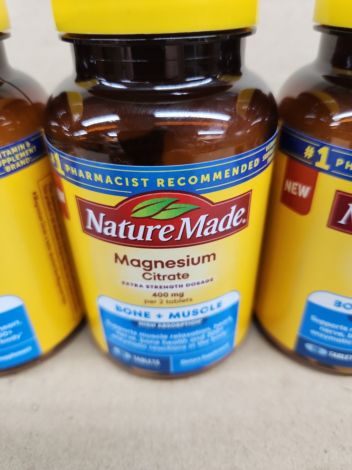 Magnesium Citrate 400mg 60 Tablets X 3 Exp 12/2027