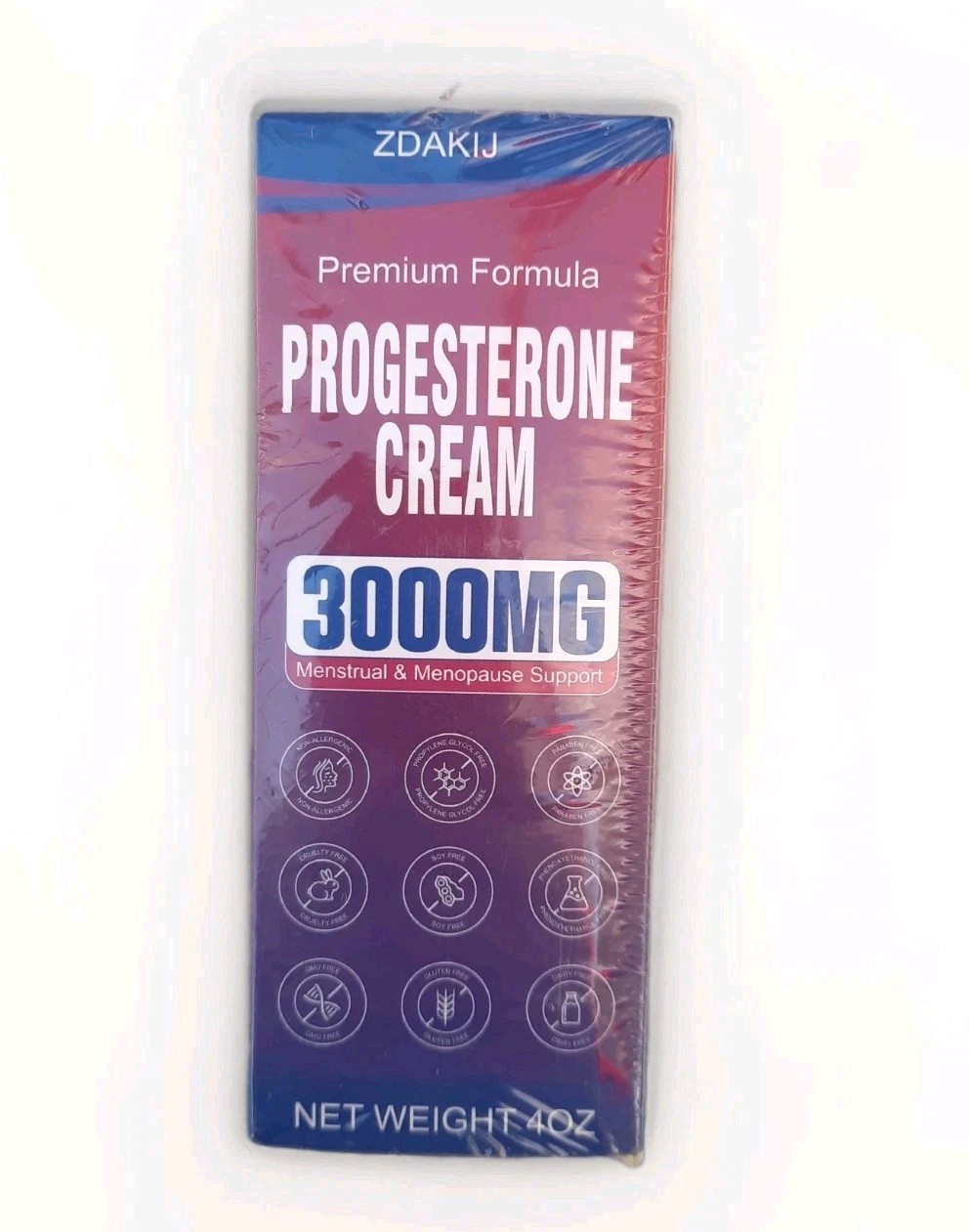Premium Formula Progesterone Cream 3000MG 4oz Menstrual & Menopause Support