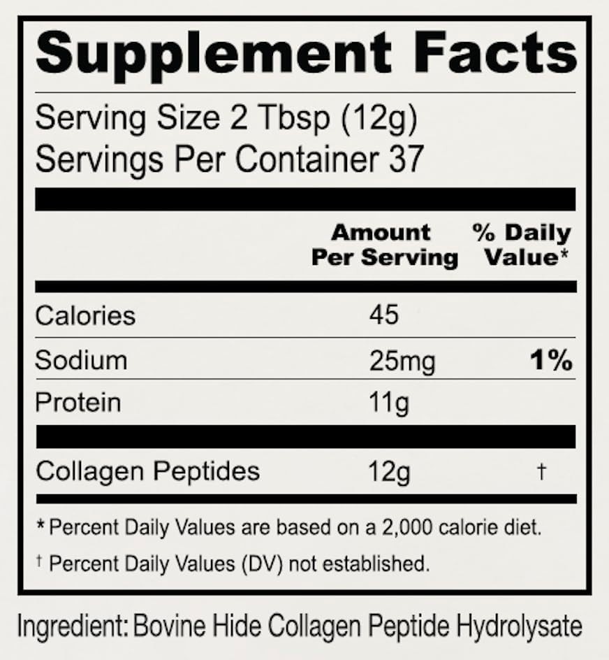Anthony’s Collagen Peptide Powder 1 lb | Pure Hydrolyzed | Gluten Free | Keto
