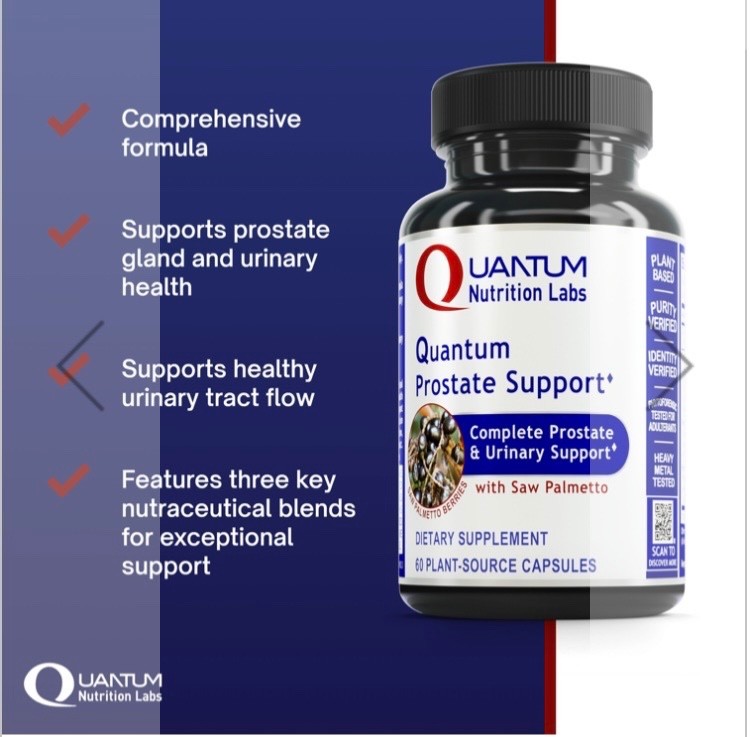 4 bottles Quantum Prostate Support – Quantum Nutrition Labs Dietary Supplement