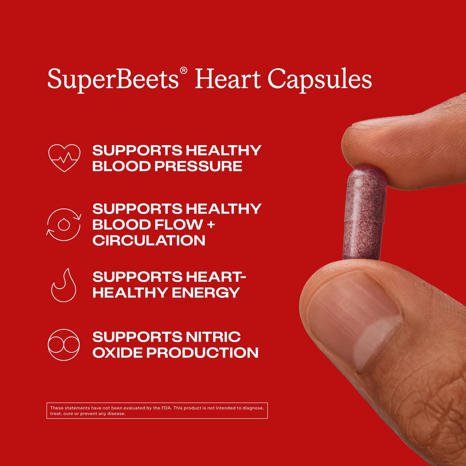 SuperBeets Beet Root Capsules Quick Release 1000mg, Helps Support Nitric Oxide