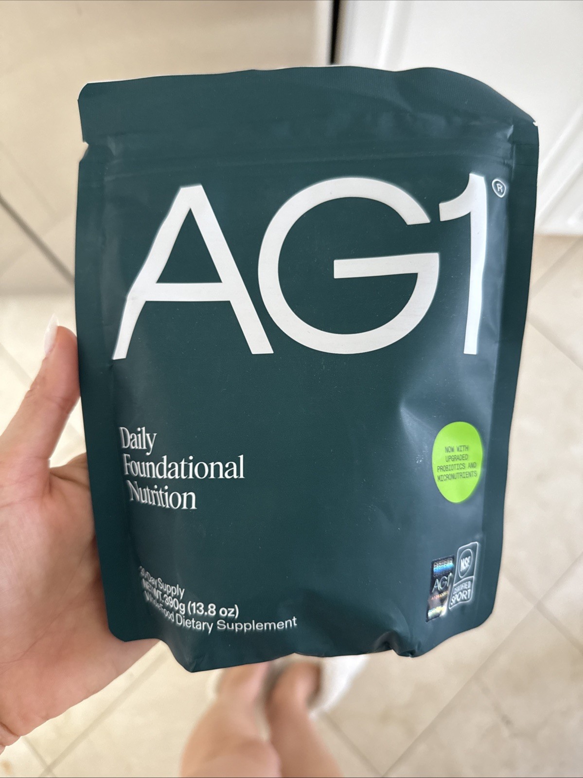AG1 Next Gen Athletic Greens Powder Pouch – 30 Day Supply – 1 Bag – Exp05/26+