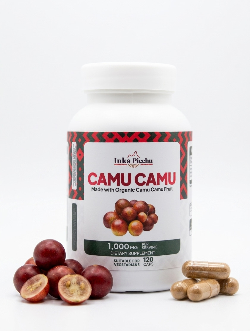 Premium Camu Camu Capsules 120 Ct 1000mg Per Serving Immune Support & Vitamin C