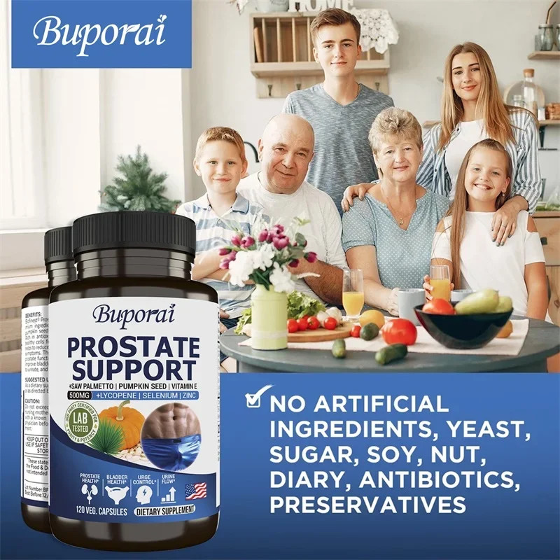 Prostate Support 240pcs, Regulate Hormonal, Prostate and Urinary Tract Health