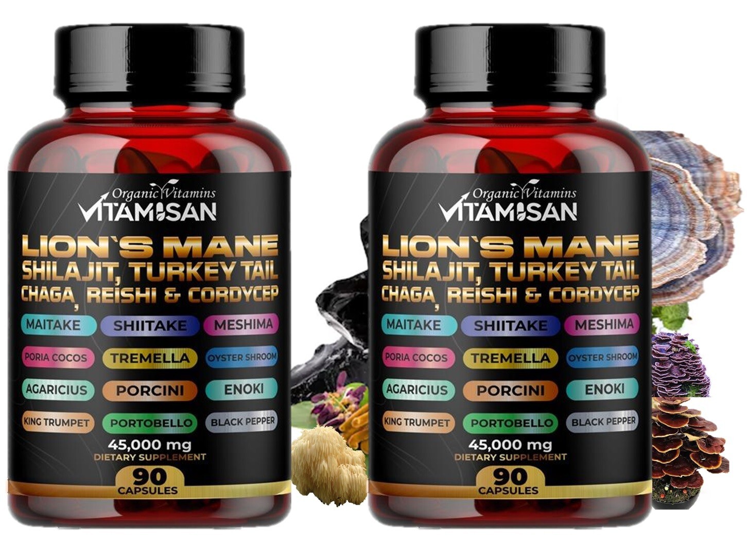 Dynamic Vitality duo multivitamins Shilajit organic vitamins 180