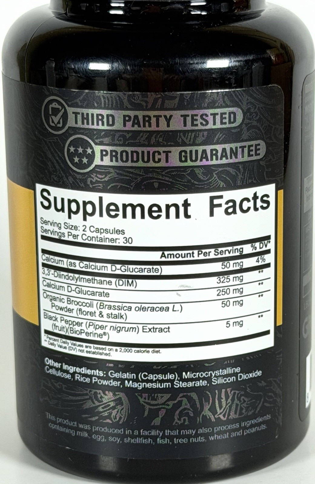 5% Nutrition DIM 60 Capsules w/ Calcium D-Glucarate Exp 07/2028