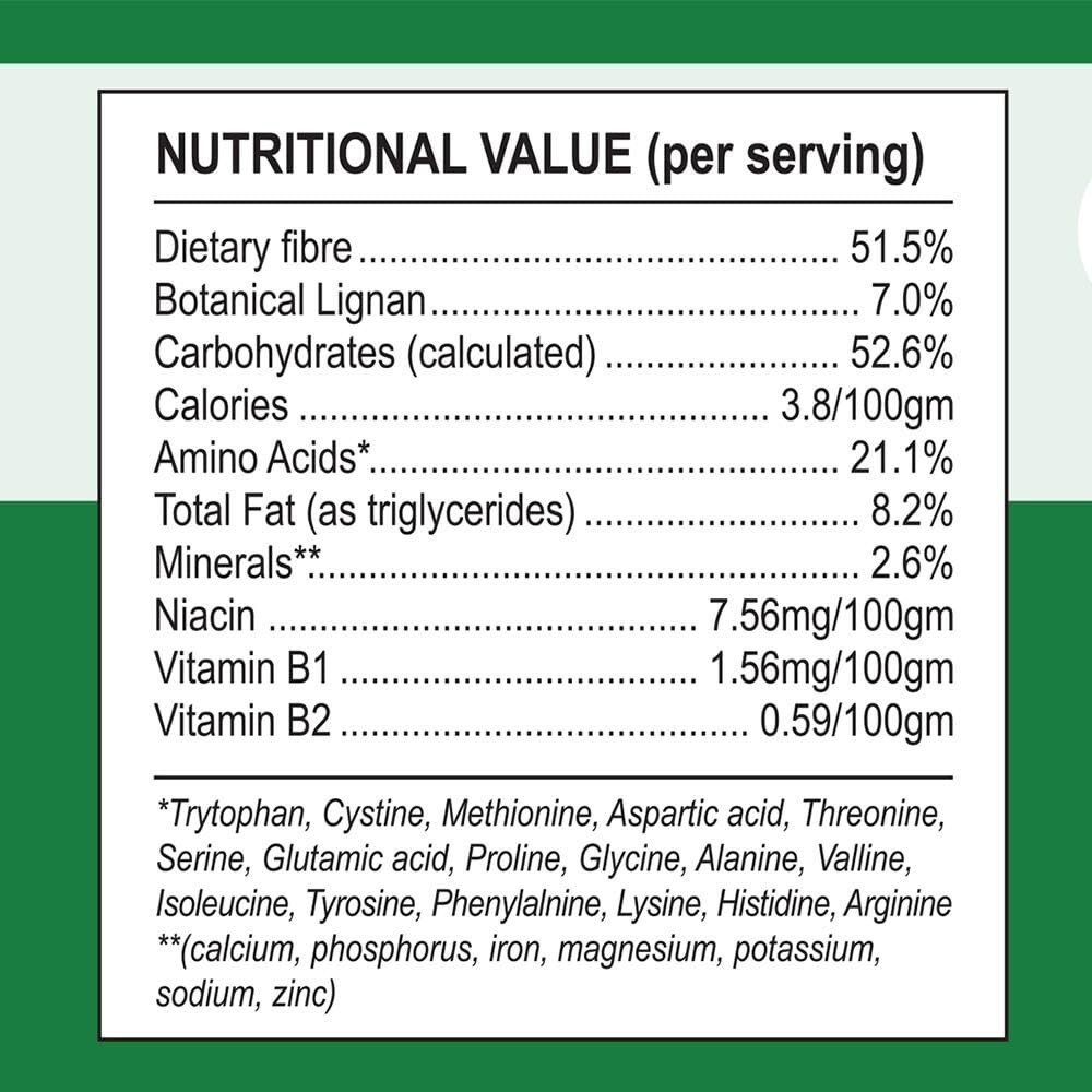 Concentrated Organic Natural Flax Hulls Lignans