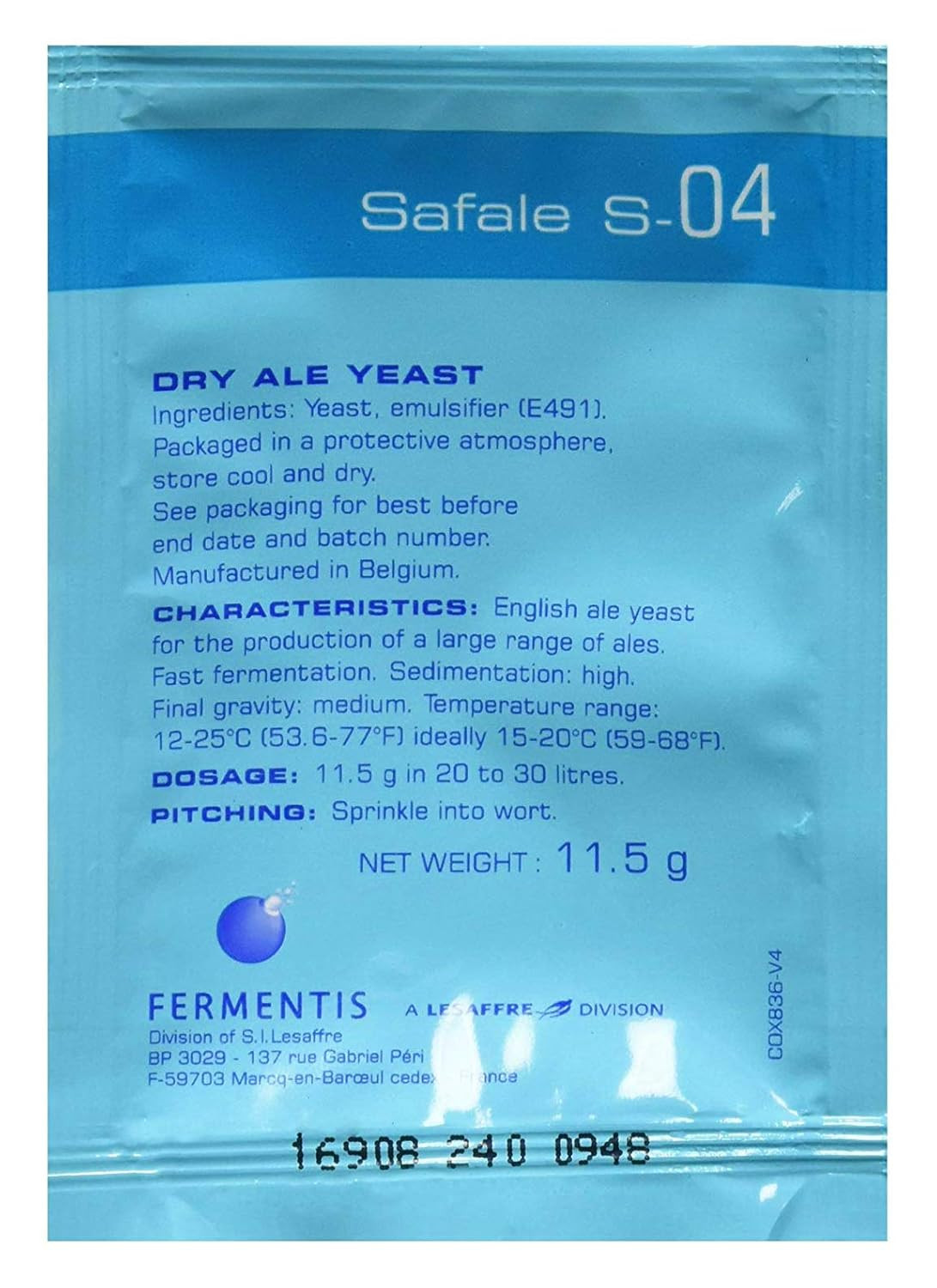 Safale S-04 (11.5 g Packs) 6 Count