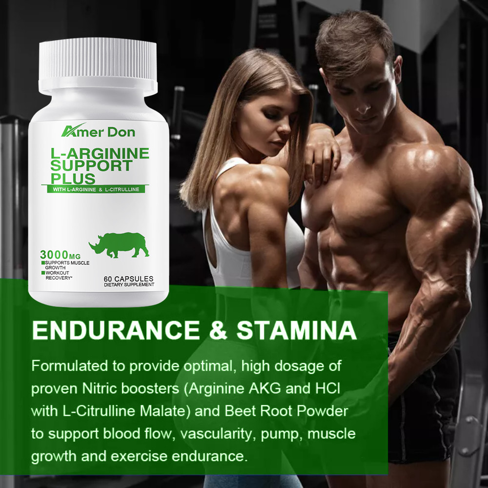L-Arginine 3000mg Muscle Strength, Pump Testosterone Boost Men’s Health & Energy