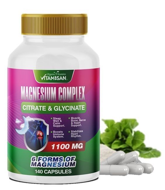 Magnesium Complex & Essential Magnesium Supplement 1100 mg support fitness 140