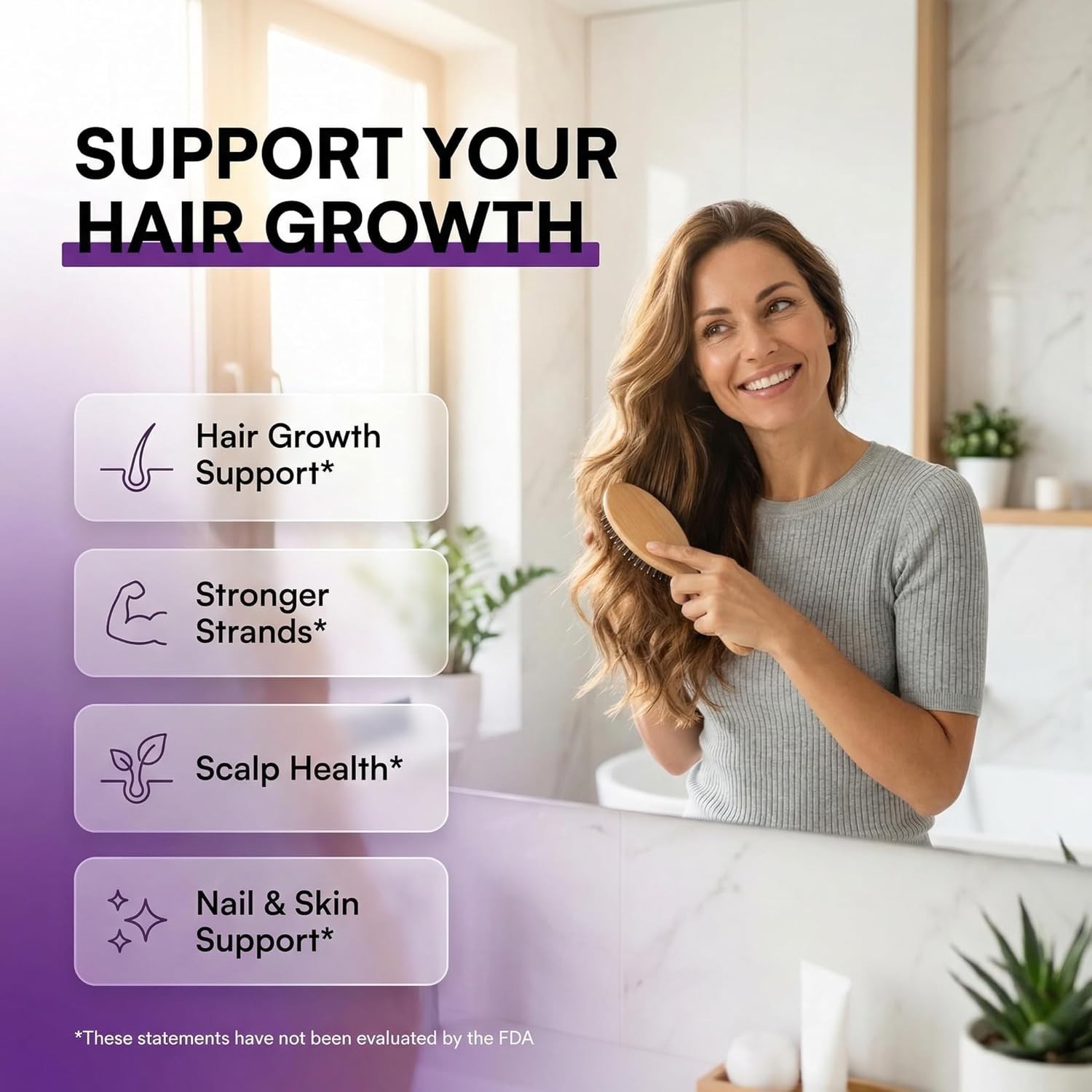 GrowVana Hair Growth Gummies Women Biotin Collagen Keratin Saw Palmetto 90ct