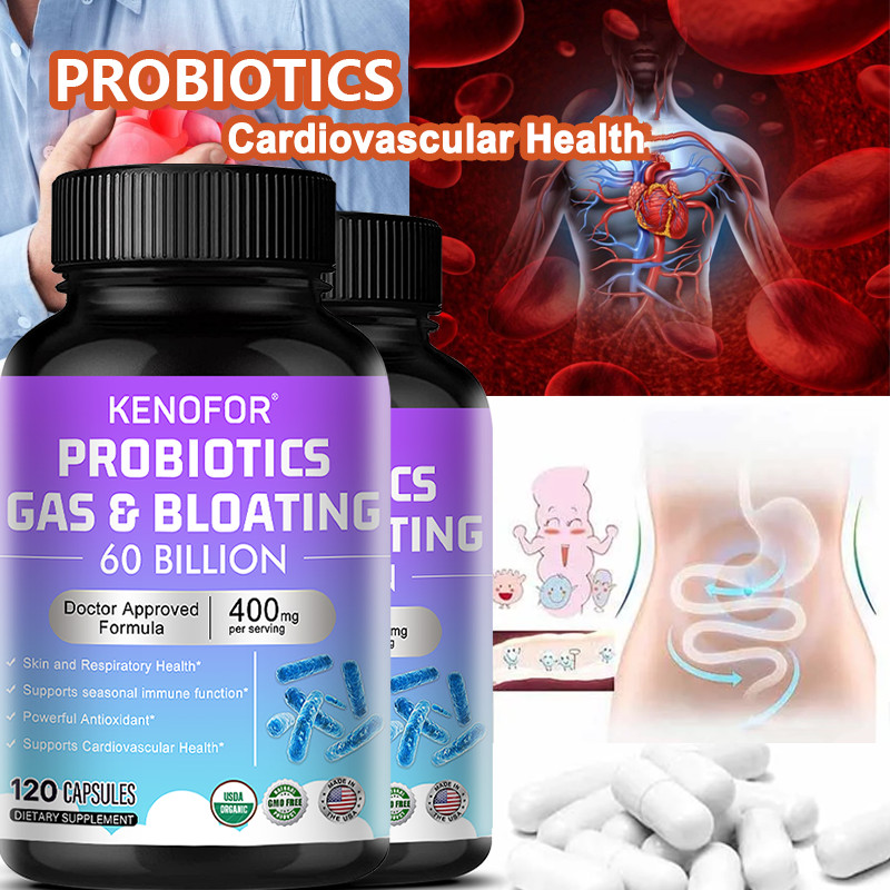 60 Billion Live Probiotics – for Men and Women Daily Digestive Health