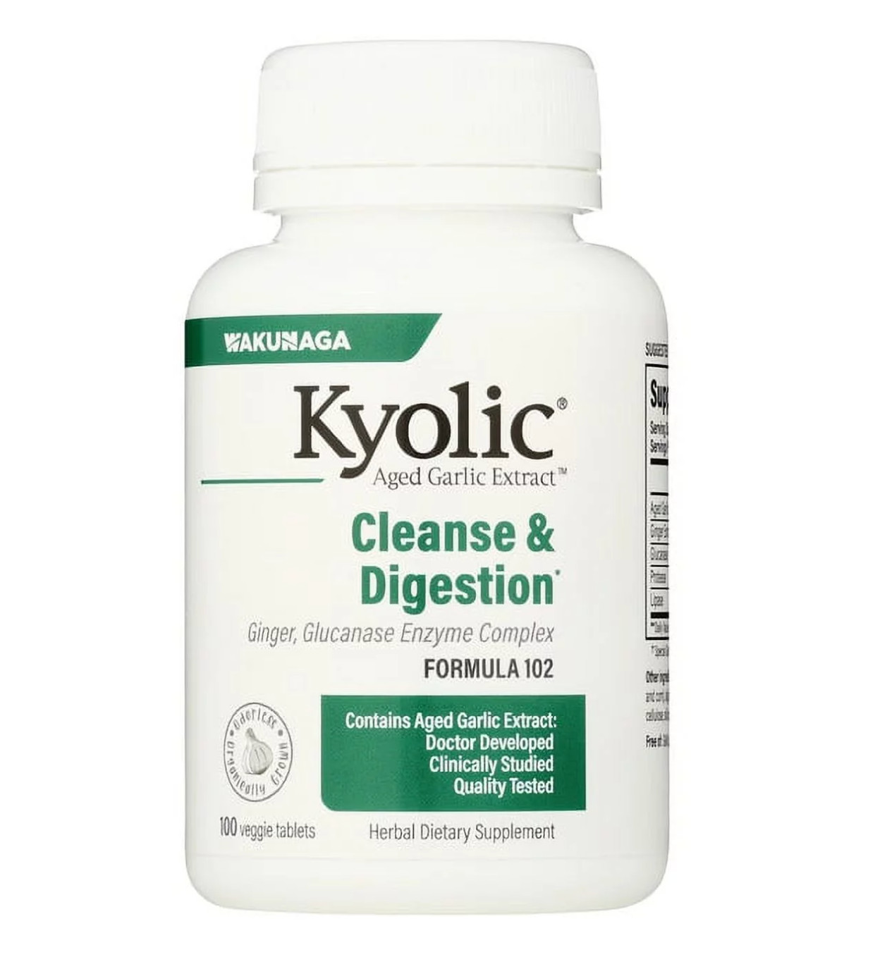 Kyolic Candida Cleanse & Digestion Formula 102 (200 vegetarian capsules)