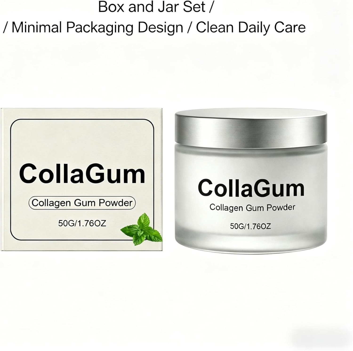Collagen Tooth Powder for Daily Oral Care, Fine Powder Texture, 50g