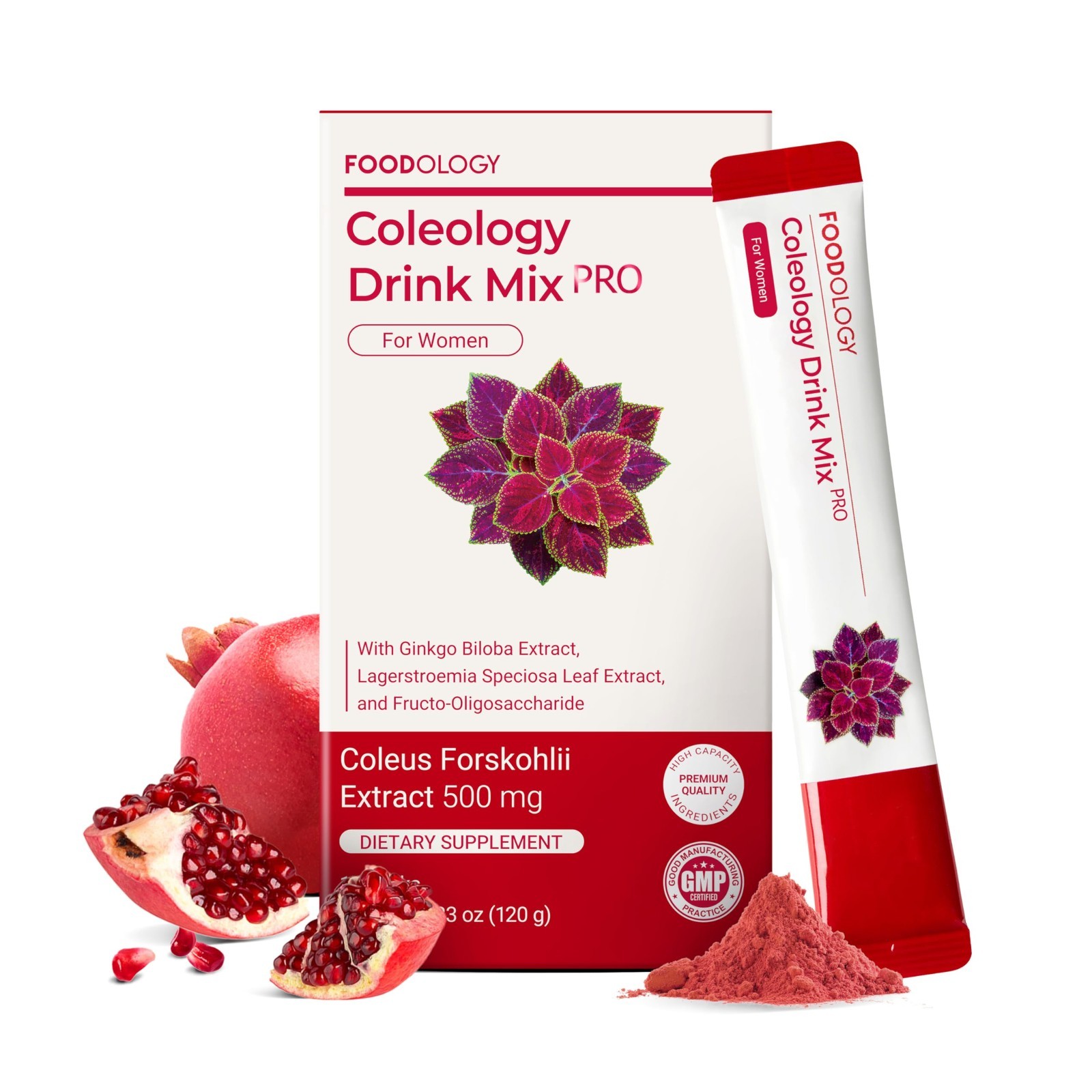 Prebiotic Fiber Drink Mix | 3000mg Metabolism Support | Pomegranate Gut Health S