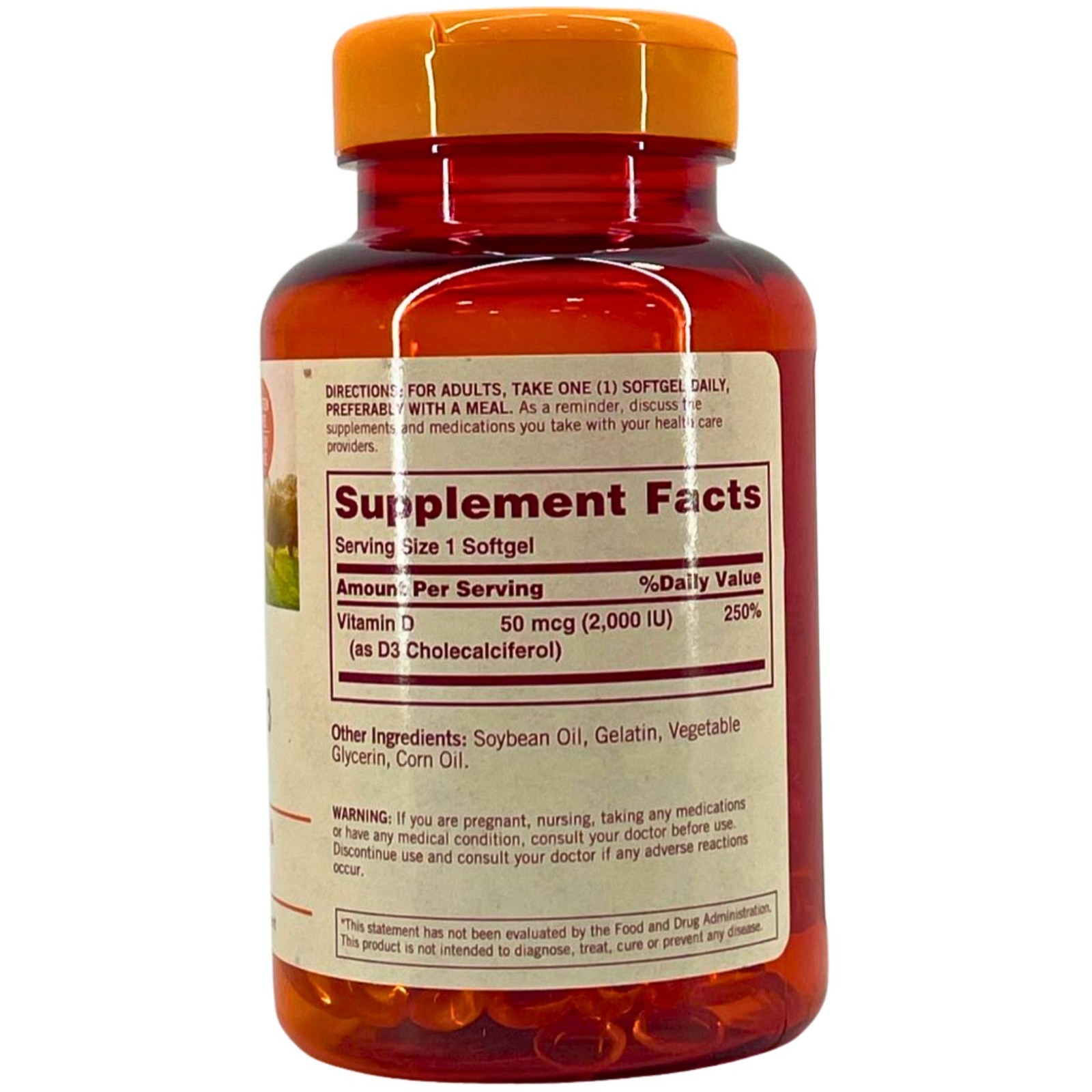 Sundown Vitamin D3 2000 IU 350 Softgels 3 Pack Exp 10/2026 New